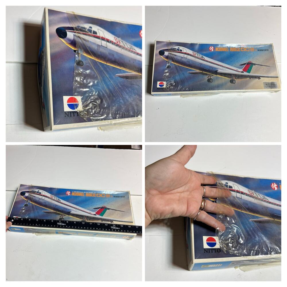 Vtg Nitto 1/100 McDonnell Douglas DC-9 Model Kit IMS Trading Import Sealed READ